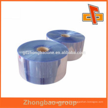 Hot sale! PVC blue film plastic shrink film on roll for bottle or case packaging